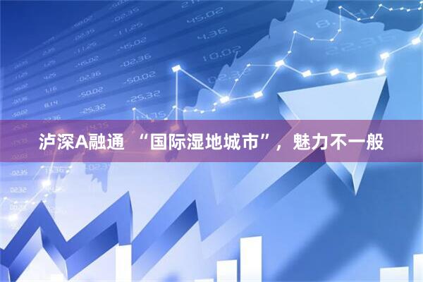 泸深A融通  “国际湿地城市”，魅力不一般