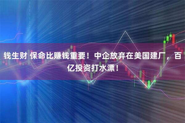 钱生财 保命比赚钱重要！中企放弃在美国建厂，百亿投资打水漂！